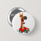 Cute Motorized Cartoon Horse Button Badge (Voorkant /achterkant)