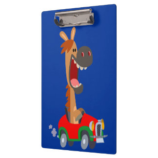 Cute Motorized Cartoon Horse Clipboard Klembord