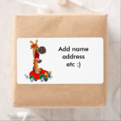 Cute Motorized Cartoon Horse Shipping Label (Insitu)