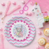 Cute Mouse 4th Birthday Paper Borden Papieren Bordje (Feest)