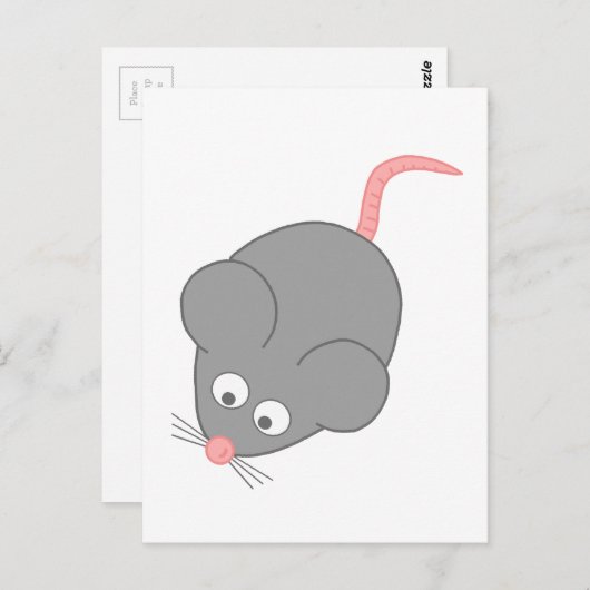 Cute Mouse Briefkaart (Voorkant / Achterkant)