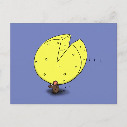 Cute mouse cartoon briefkaart (Voorkant)