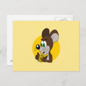 Cute mouse cartoon briefkaart (Voorkant / Achterkant)