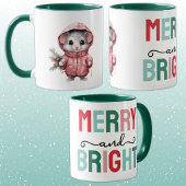 Cute mouse christmas merry and bright mok