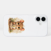 Cute Mouse Coffee iPhone 16 Case Kawaii Hoesje (Achterkant horizontaal)