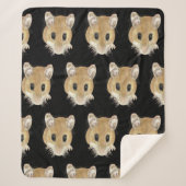 Cute Mouse Curous Fun Animal Waterverf Art Sherpa Deken (Voorkant)