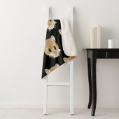 Cute Mouse Curous Fun Animal Waterverf Art Sherpa Deken (In situ)