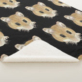 Cute Mouse Curous Fun Animal Waterverf Art Sherpa Deken (3/4)