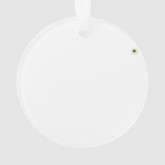 Cute Mouse Eating Halloween Eyeball Cupcake Ornament (achterkant)