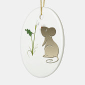 Cute Mouse en Calla lily Ornament (Links)