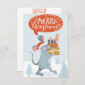 Cute Mouse Greeting (Voorkant / Achterkant)