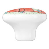 Cute Mouse houdt van Kitty Cat Keramische Knop (Zijkant)