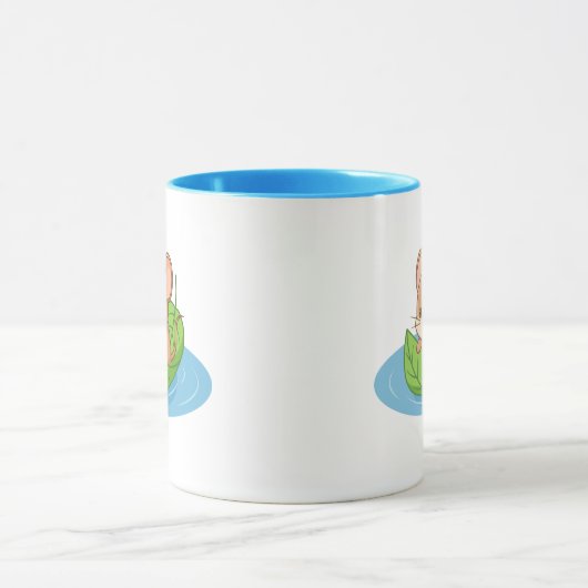 Cute Mouse in a Leaf Boat Mok (Midden)