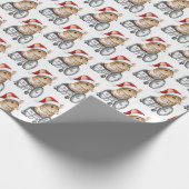 Cute Mouse in a Wheelchair Inclusive Christmas  Cadeaupapier (Hoek)