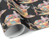 Cute Mouse in een thea Cup Cadeaupapier (Rol Hoek)