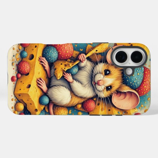 Cute Mouse iPhone / iPad case (Achterkant (horizontaal))