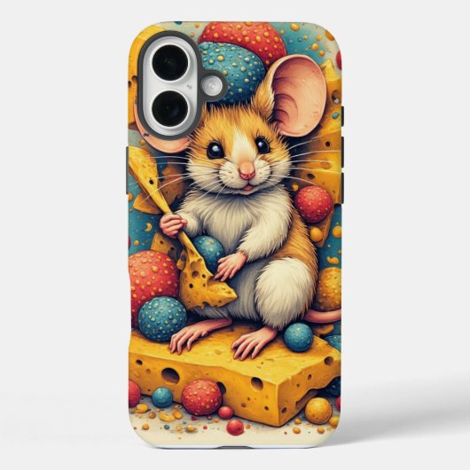 Cute Mouse iPhone / iPad case (Achterkant)