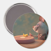 Cute mouse-kaas magneet (Voorkant / Achterkant)