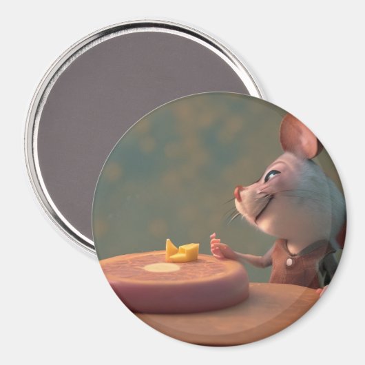 Cute mouse-kaas magneet (Voorkant / Achterkant)