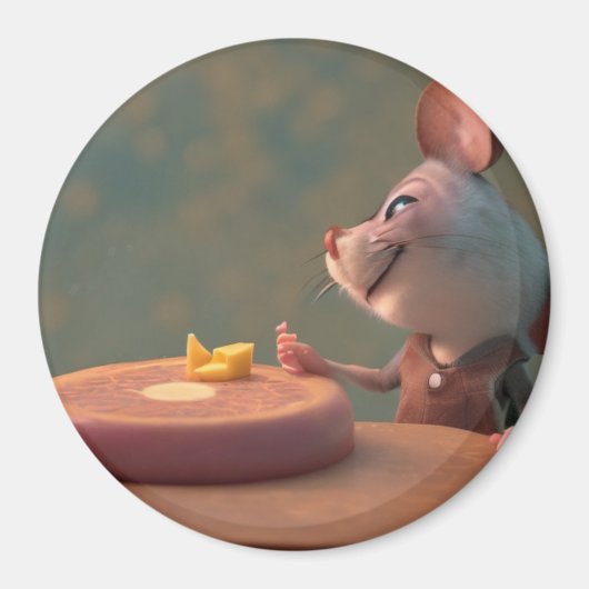 Cute mouse-kaas magneet (Voorkant)