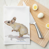 Cute Mouse Kitchen Tea Towel Theedoek (Quarter Fold)