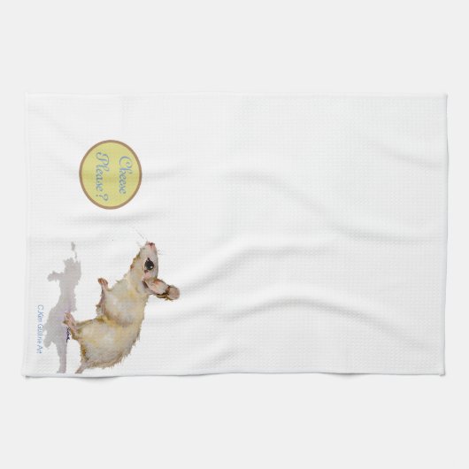 Cute Mouse Kitchen Tea Towel Theedoek (Horizontaal)