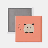 Cute Mouse Magnet geïllustreerd (Voorkant / Achterkant)