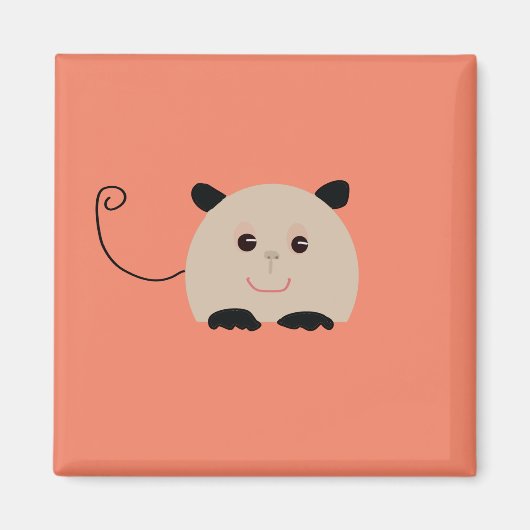 Cute Mouse Magnet geïllustreerd (Voorkant)