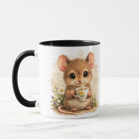 Cute Mouse Mug – Adorable Mouse Drinking Coffee Mok (Links)
