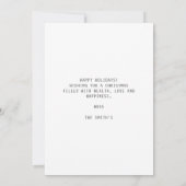 Cute Mouse Musician Message Merry Christmas  Feestdagenkaart (Achterkant)