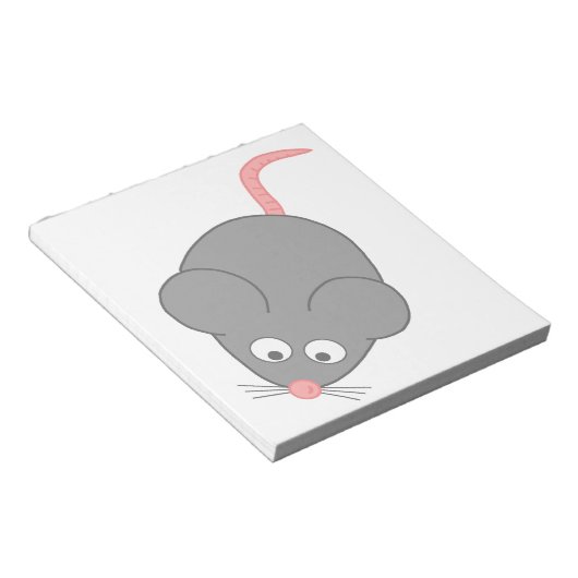 Cute Mouse Notitieblok (Schuin)