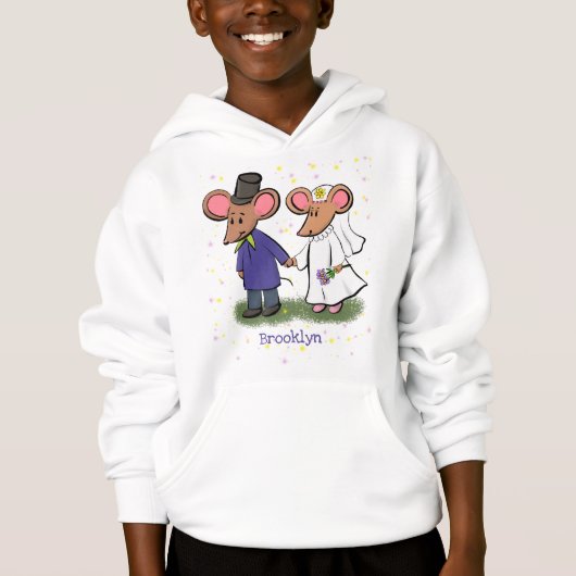 Cute mouse-paar cartoon illustratie (Voorkant)