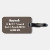 Cute mouse-paar cartoon illustratie bagagelabel (Achterkant horizontaal)