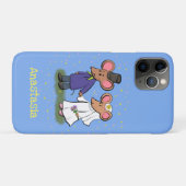 Cute mouse-paar cartoon illustratie Case-Mate iPhone case (Achterkant (horizontaal))