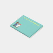 Cute mouse-paar cartoon illustratie post-it® notes (Schuin)