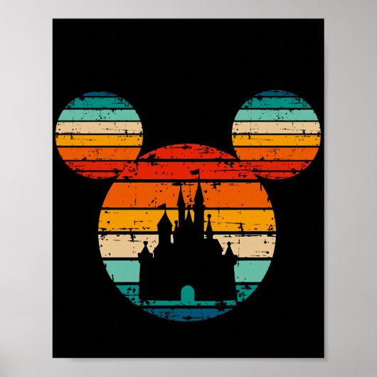 Cute Mouse Palace Cartoon Mouse Family Kinder Gift Poster (Voorkant)