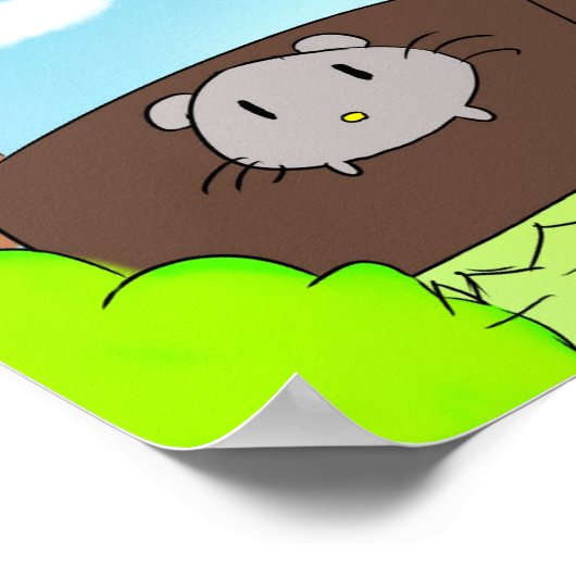 Cute, mouse poster  (Hoek)
