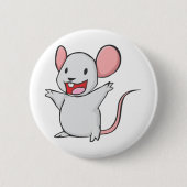 Cute Mouse Ronde Button 5,7 Cm (Voorkant)