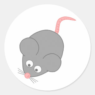 Cute Mouse Ronde Sticker