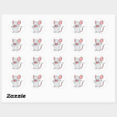 Cute Mouse Ronde Sticker (Vel)