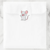 Cute Mouse Ronde Sticker (Tas)