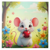 Cute Mouse Tegeltje (Voorkant)