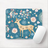 Cute mousepad, herten muismat (Met muis)