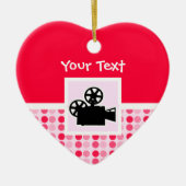 Cute Movie Camera Keramisch Ornament (Voorkant)