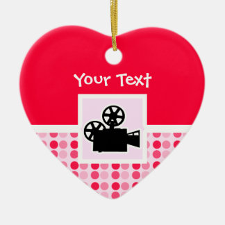 Cute Movie Camera Keramisch Ornament