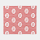 Cute Movie night popcorn witte deken (Voorkant (Horizontaal))