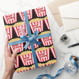Cute Movie popcorn-patroonpartij Cadeaupapier