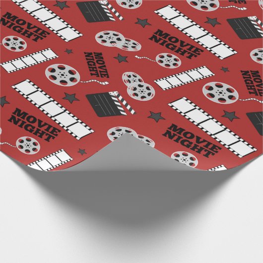 Cute Movie Theater party betegeld Cadeaupapier (Hoek)