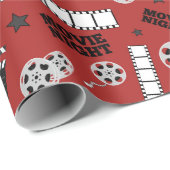 Cute Movie Theater party betegeld Cadeaupapier (Rol Hoek)