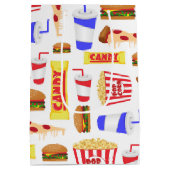 Cute Movie Theater party betegeld Medium Cadeauzakje (Achterkant)